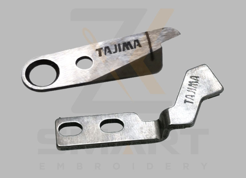 „Tajima“ siuvinėjimo mašinos ašmenys fiksuotas ir judantis peilis