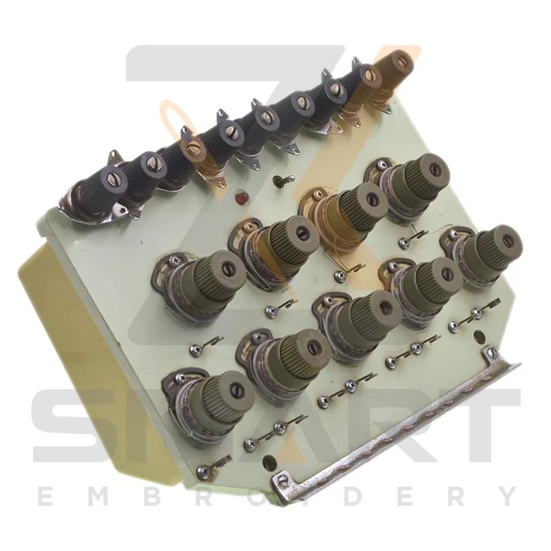 9 spalvų įtampos bazės vienetas su įtampos bazės kortele „Tajima Embroidery Machine“ dalys T01TJ901-U