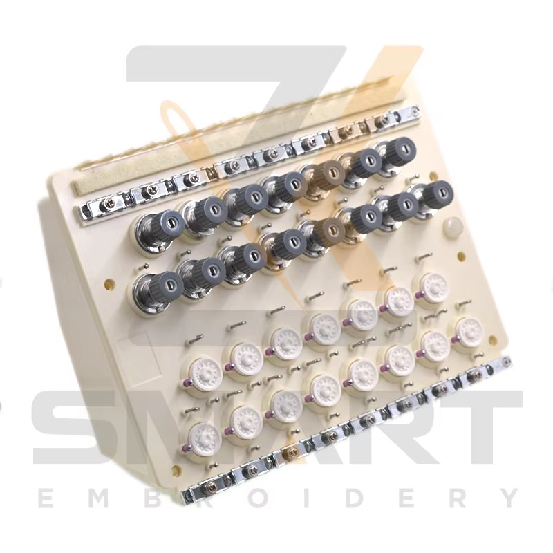 15 spalvų įtampos bazinis vienetas su jutiklio geležinkeliu Kinijos siuvimo mašinos dalys T0104-TJ15